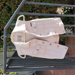 Vintage Lucky Brand Beige Denim Vest